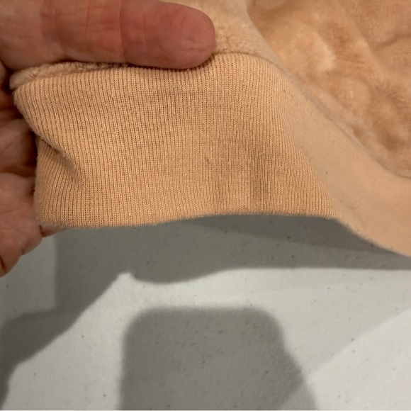 Disney Mickey Mouse Pullover Velour Sweatshirt Peach Junior Size Medium (7-9) - Picture 12 of 12